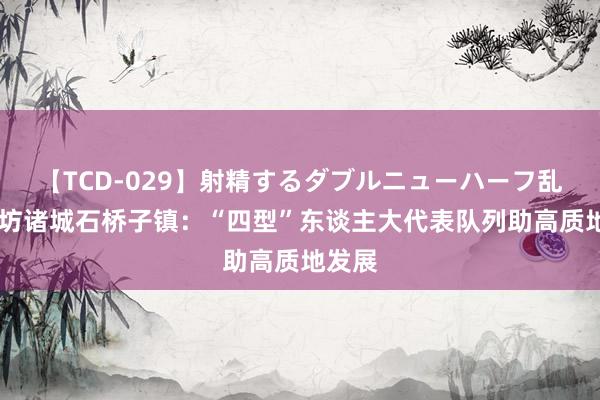 【TCD-029】射精するダブルニューハーフ乱交 潍坊诸城石桥子镇：“四型”东谈主大代表队列助高质地发展