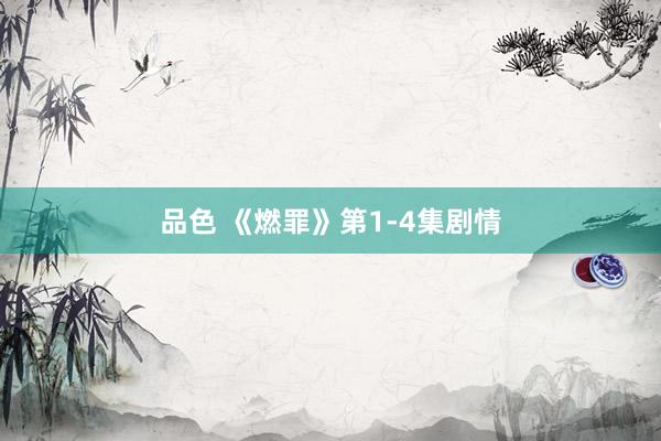 品色 《燃罪》第1-4集剧情