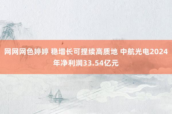 网网网色婷婷 稳增长可捏续高质地 中航光电2024年净利润3