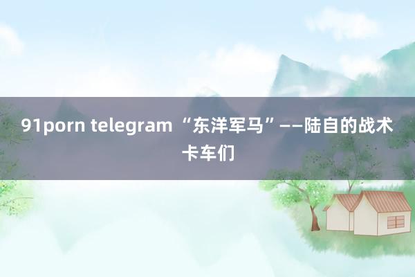 91porn telegram “东洋军马”——陆自的战术卡