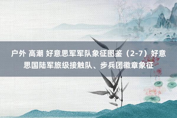 户外 高潮 好意思军军队象征图鉴（2-7）好意思国陆军旅级接
